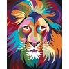 Maľovanie podľa čísel - FAREBNÝ LEV S HRIVOU