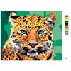 Maľovanie podľa čísel - LEOPARD SO ZELENÝMI OČAMI