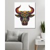Maľovanie podľa čísel - BÝK S ORNAMENTAMI