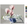 Maľovanie podľa čísel - ZATÍŠI KVETY JABLONE A MAGNÓLIE V PORCELÁNOVEJ MISE (PIETER WAGEMANS)