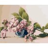 Maľovanie podľa čísel - ZÁTIŠIE KONÁROV KVITNÚCEJ SAKURY V PORCELÁNOVEJ MISE (PIETER WAGEMANS)