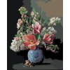 Maľovanie podľa čísel - ZÁTIŠIE KYTICE V PORCELÁNOVEJ VÁZE (PIETER WAGEMANS)