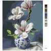Maľovanie podľa čísel - ZÁTIŠIE MAGNÓLIE V BIELOMODREJ VÁZE (PIETER WAGEMANS)