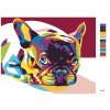 Maľovanie podľa čísel - FAREBNÝ BULDOČEK