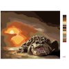 Maľovanie podľa čísel - ALIGÁTOR, TEMNÉ OČI A ZÁPAD SLNKA (D. RUSTY RUST)