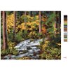 Maľovanie podľa čísel - POTOK V LESE (DENNIS FRATES)
