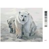 Maľovanie podľa čísel - ĽADOVÝ MEDVEĎ S MLÁĎAŤOM (D. RUSTY RUST)