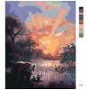Maľovanie podľa čísel - MEDVEĎ S MEDVIEĎATAMI A ZÁPAD SLNKA (D. RUSTY RUST)