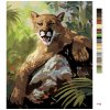 Maľovanie podľa čísel - PUMA LEŽIACA NA KAMENI (D. RUSTY RUST)