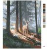 Maľovanie podľa čísel - JELEŇ A IHLIČNATÝ LES (D. RUSTY RUST)