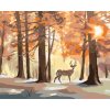 Maľovanie podľa čísel - JELEŇ V LESE (D. RUSTY RUST)