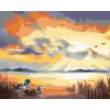 Maľovanie podľa čísel - KAČICA NA JAZERE (D. RUSTY RUST)