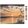 Maľovanie podľa čísel - KAČKY, MRAKY A ZÁPAD SLNKA (D. RUSTY RUST)