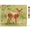Maľovanie podľa čísel - POHĽAD SRNA V TRÁVE (D. RUSTY RUST)