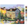 Maľovanie podľa čísel - ATYPICKÝ DOM PRI JAZERE (D. RUSTY RUST)