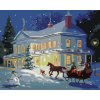 Maľovanie podľa čísel - VIANOČNÝ DOM (D. RUSTY RUST)