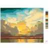 Maľovanie podľa čísel - ZAPADAJÚCE SLNKO NAD VODOU (D. RUSTY RUST)