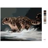 Maľovanie podľa čísel - LEOPARD NA SNEHU (D. RUSTY RUST)