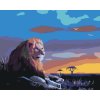 Maľovanie podľa čísel - OSAMELÝ LEV PRI ZÁPADE SLNKA (D. RUSTY RUST)