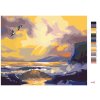 Maľovanie podľa čísel - VTÁKY LETIACE NAD MOROM PRI SÚMRAKU (D. RUSTY RUST)