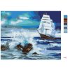 Maľovanie podľa čísel - PLACHETNICA PLÁVAJÚCA NA ÚTES (D. RUSTY RUST)