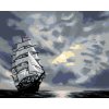 Maľovanie podľa čísel - PLACHETNICA PLÁVAJÚCA PO MORI PO SÚMRAKU (D. RUSTY RUST)