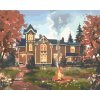 Maľovanie podľa čísel - HNEDÝ DOM NA JESEŇ (D. RUSTY RUST)