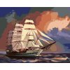Maľovanie podľa čísel - PLACHETNICA NA MORI (D. RUSTY RUST)
