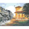 Maľovanie podľa čísel - VLAK A NÁSTUPIŠTE (D. RUSTY RUST)