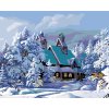 Maľovanie podľa čísel - ZASNEŽENÝ DOM