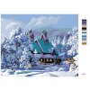 Maľovanie podľa čísel - ZASNEŽENÝ DOM