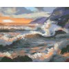 Maľovanie podľa čísel - VLNY A ZÁPAD SLNKA (D. RUSTY RUST)