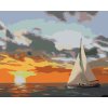 Maľovanie podľa čísel - PLACHETNICA A ZÁPAD SLNKA NA MORI (D. RUSTY RUST)