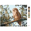 Maľovanie podľa čísel - SOVA NA KONÁRI A LISTY (D. RUSTY RUST)