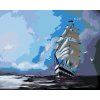 Maľovanie podľa čísel - PLACHETNICA A MRAKY (D. RUSTY RUST)