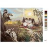 Maľovanie podľa čísel - VEVERIČKY A ZÁPAD SLNKA (D. RUSTY RUST)