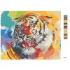Maľovanie podľa čísel - TIGER A FARBY POHĽAD (D. RUSTY RUST)