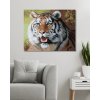 Maľovanie podľa čísel - TIGER S OTVORENOU TLAMOU PORTRÉT (D. RUSTY RUST)