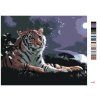 Maľovanie podľa čísel - LEŽIACI TIGER, RIEKA A SPLN (D. RUSTY RUST)