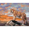 Maľovanie podľa čísel - TIGER NA SKALE (D. RUSTY RUST)