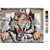 Maľovanie podľa čísel - TIGER V RÁME (D. RUSTY RUST)