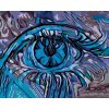 Maľovanie podľa čísel - ABSTRAKTNÉ MODRÉ OKO