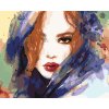 Maľovanie podľa čísel - ŽENA SO RYŠAVÝMI VLASMI