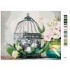 Maľovanie podľa čísel - EUSTOMY A OZDOBNÁ VTÁČIA KLIETKA