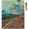 Maľovanie podľa čísel - VLAKOVÉ NÁSTUPIŠTE