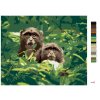 Maľovanie podľa čísel - DVE OPICE V LESE V JUŽNEJ AFRIKE
