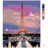 Maľovanie podľa čísel - EIFFELOVKA SO SPLNOM