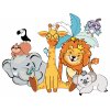 Maľovanie podľa čísel - ŽIRAFA, SLON, LEV, KOALA, TUKAN A ĎALŠIE ZVIERATKÁ