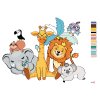Maľovanie podľa čísel - ŽIRAFA, SLON, LEV, KOALA, TUKAN A ĎALŠIE ZVIERATKÁ
