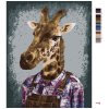 Maľovanie podľa čísel - ŽIRAFA V KOŠELI